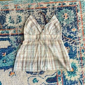 J Crew Plaid Top Cami